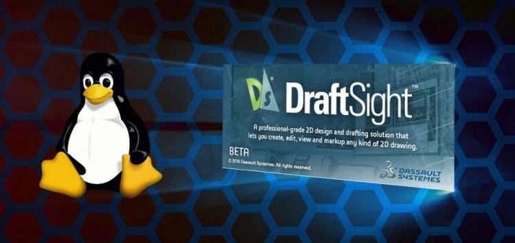 linux draftsight splash then shuts down
