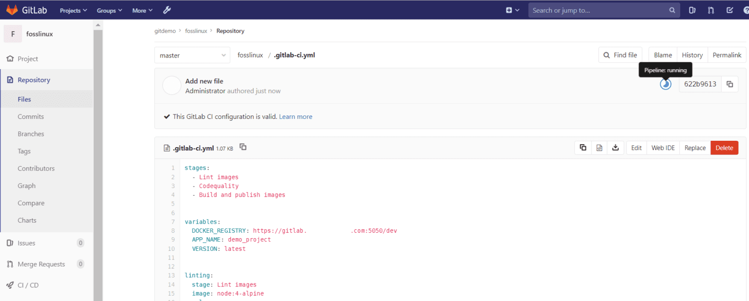 Gitlab image registry