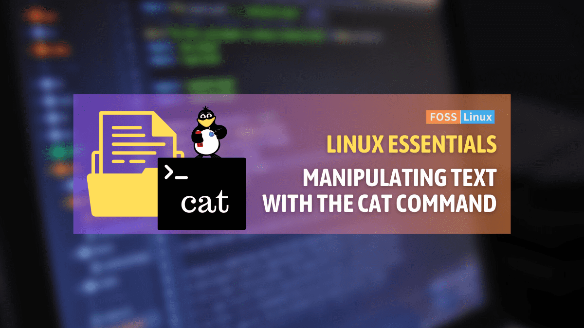 Linux Cat Command How to Display and Manipulate Text